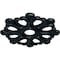 Ekena Millwork Angel Ceiling Medallion (Fits Canopies up to 4 3/8"), 20 7/8"OD x 3 5/8"ID x 1"P, Night Shade CM20ANNSF - alternate 4